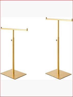 Purse Display Stand Set of 2 - Adjustable Height Jewelry & Handbag Organizer